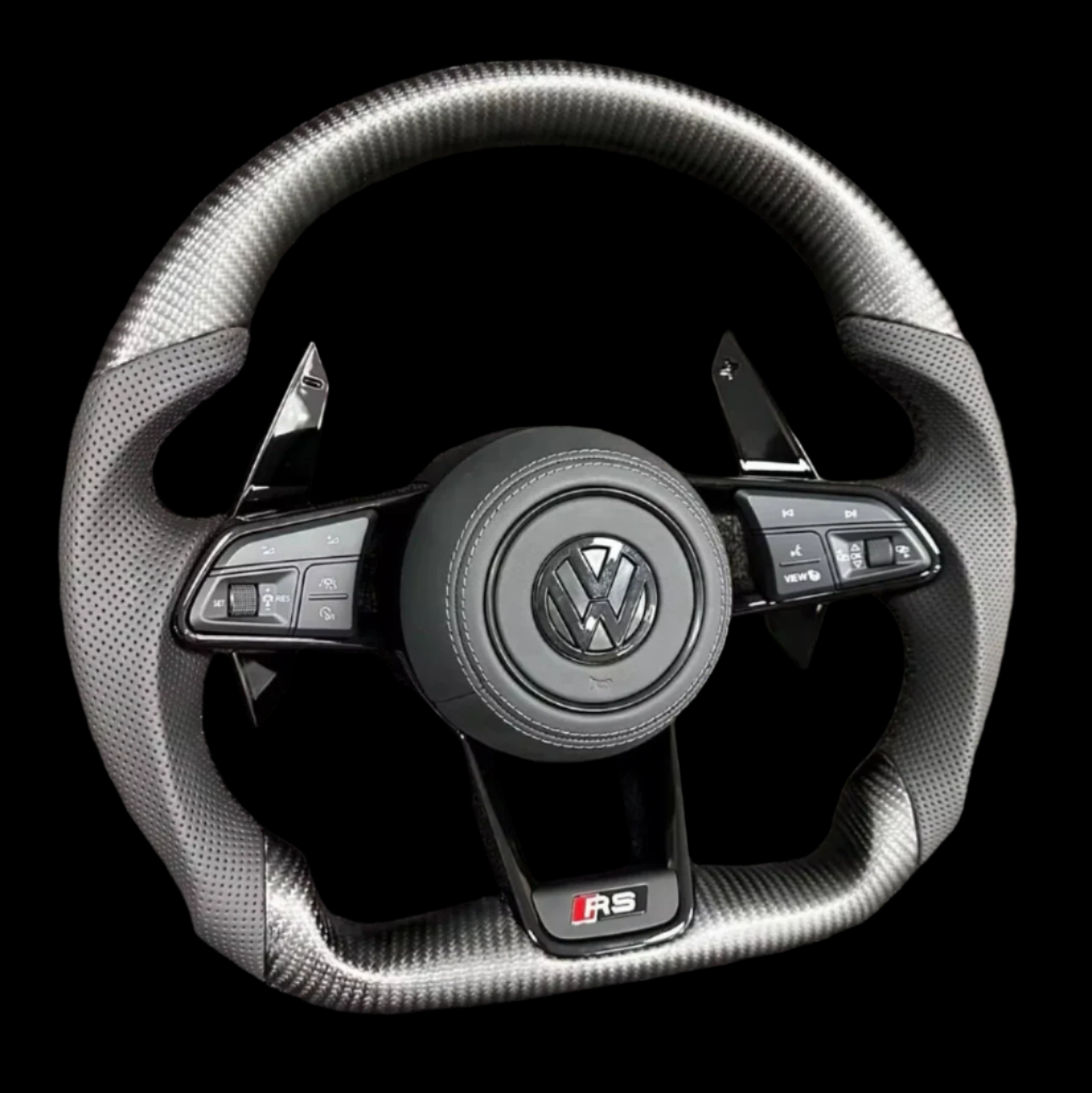 Carbon Fiber & Leather VW Steering Wheel