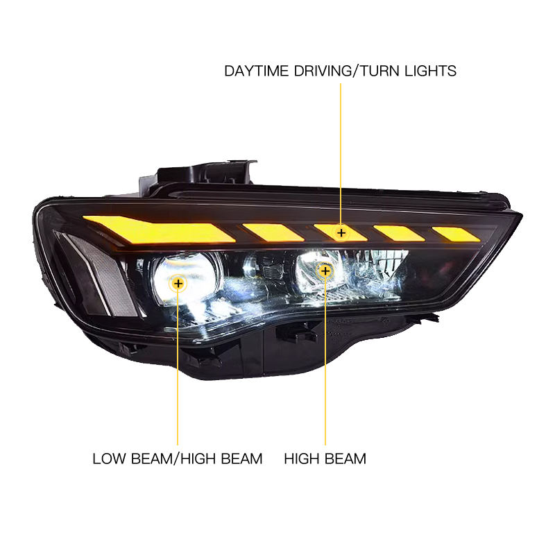 Audi A3 (2013–2016) – Dynamic LED DRL Upgrade for Halogen & Xenon Headlights