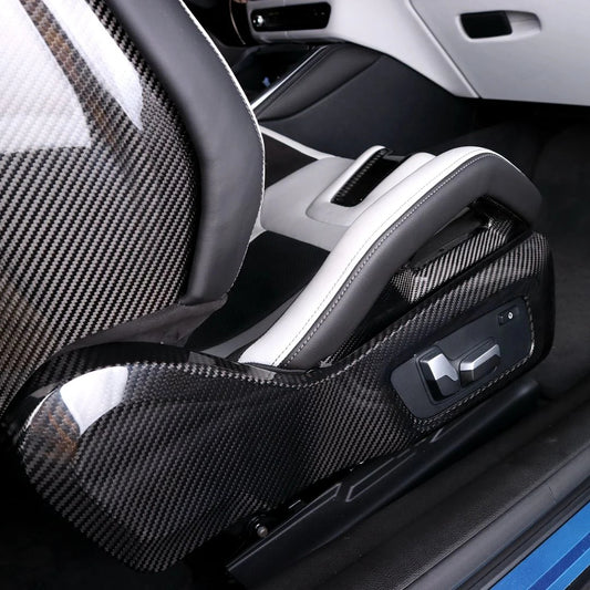 BMW M2 / M3 / M4 / M8 (G80, G82, G83, F91, F92, F93) – Carbon Fibre Side Seat Cover Trim