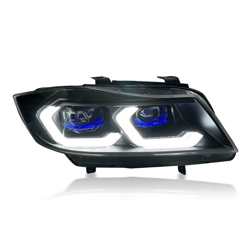 For BMW E90 Dual-Color DRL Headlights (2005–2012)