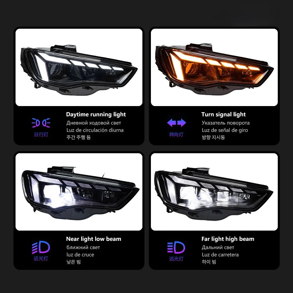 Audi A3 (2013–2016) – Dynamic LED DRL Upgrade for Halogen & Xenon Headlights