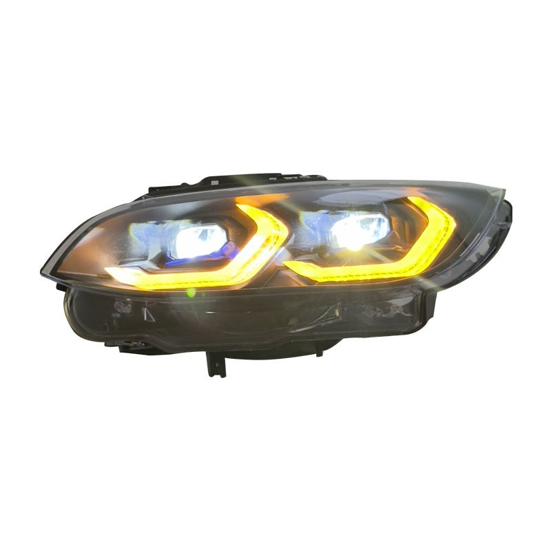 For BMW E92/E93 Dual-Color DRL Headlights (2006–2010)