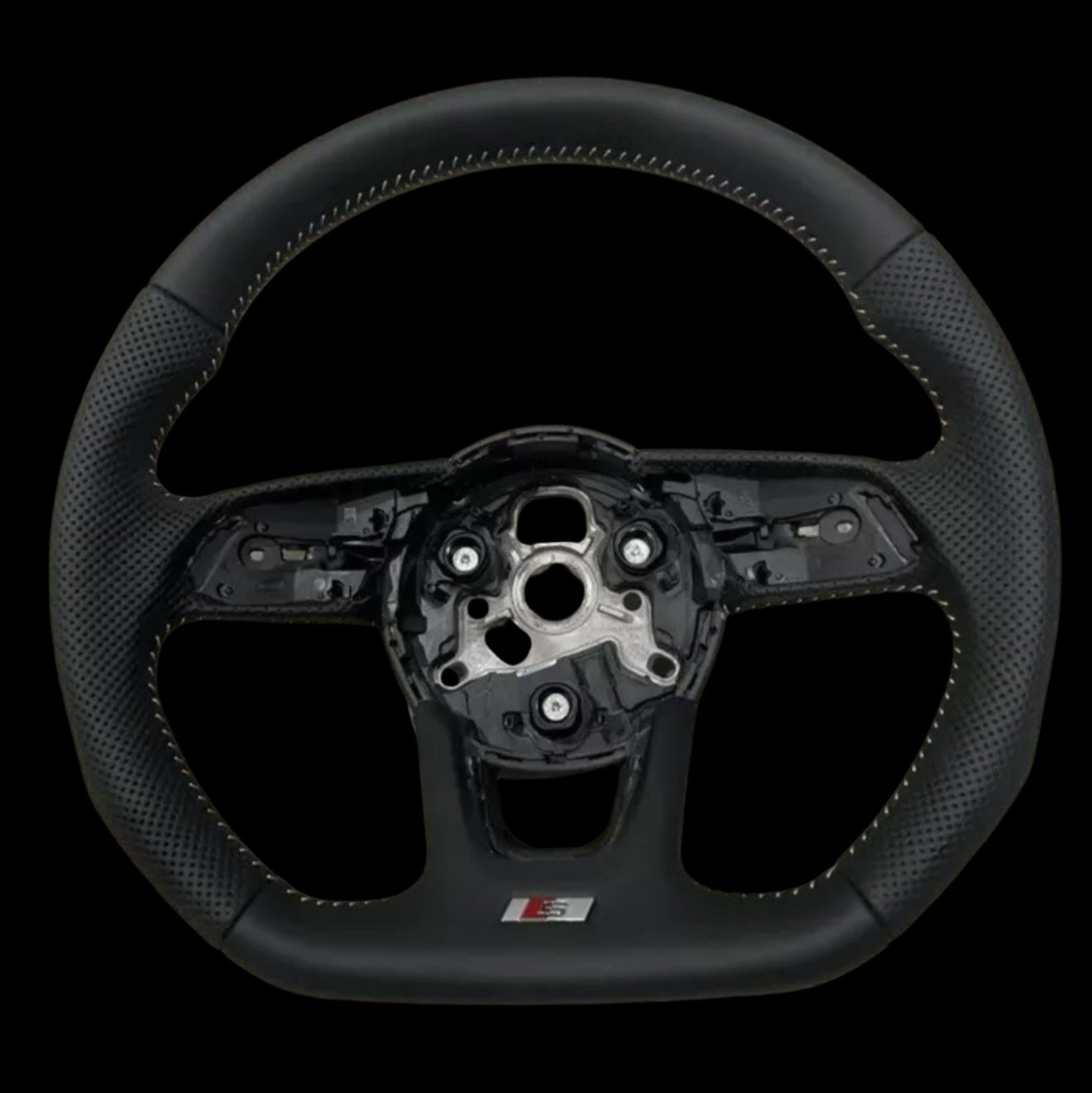 Leather Audi Flat bottom steering wheel