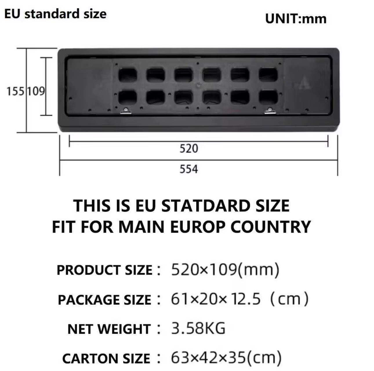 Remote-Controlled Flip Car Plate Frame Holder