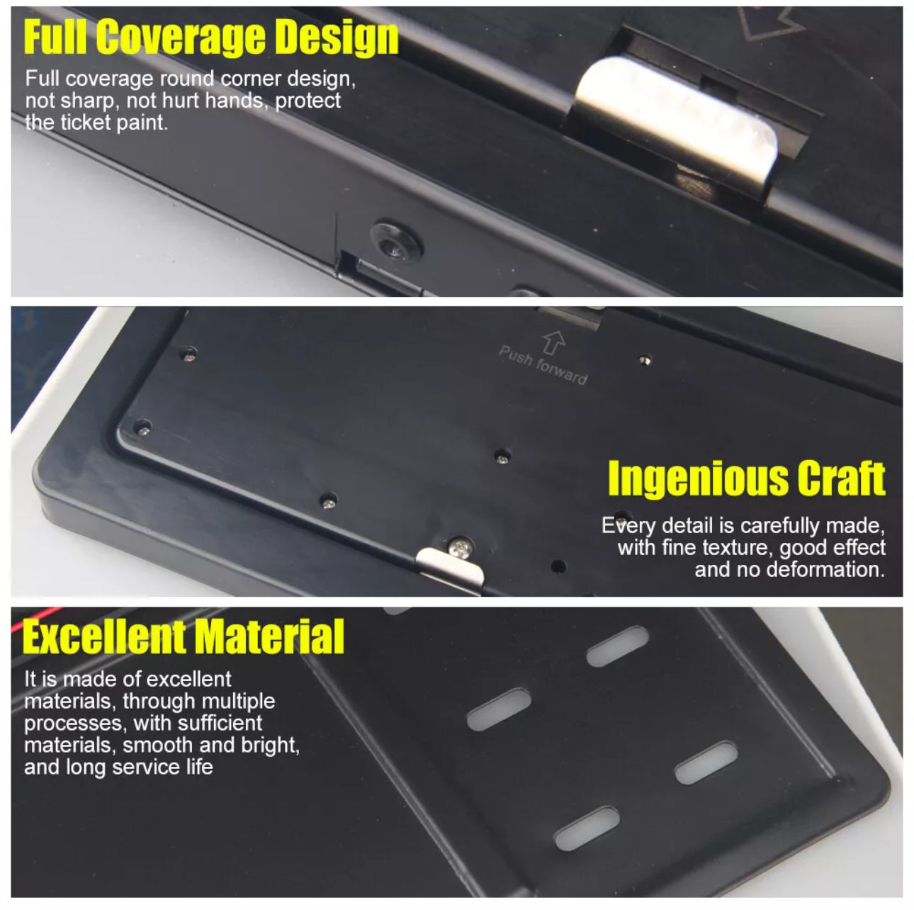 Remote-Controlled Flip Car Plate Frame Holder