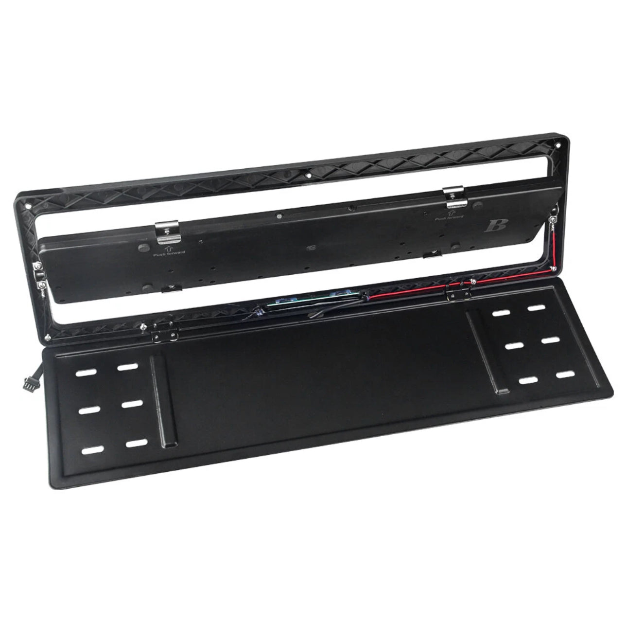 Remote-Controlled Flip Car Plate Frame Holder