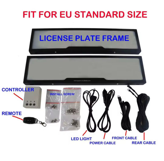Remote-Controlled Fog Privacy Plate Cover