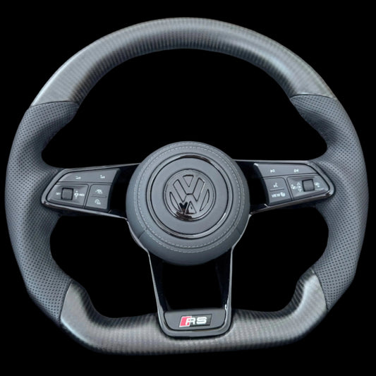Carbon Fiber & Leather VW Steering Wheel