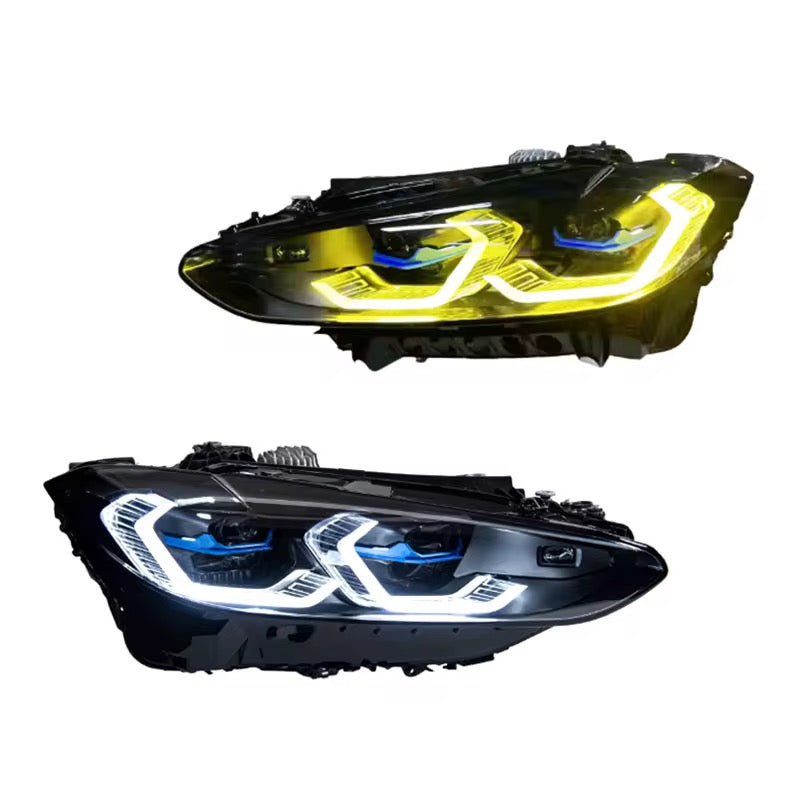 For BMW G22/G82 Dual-Color DRL Headlights (2021–2025)