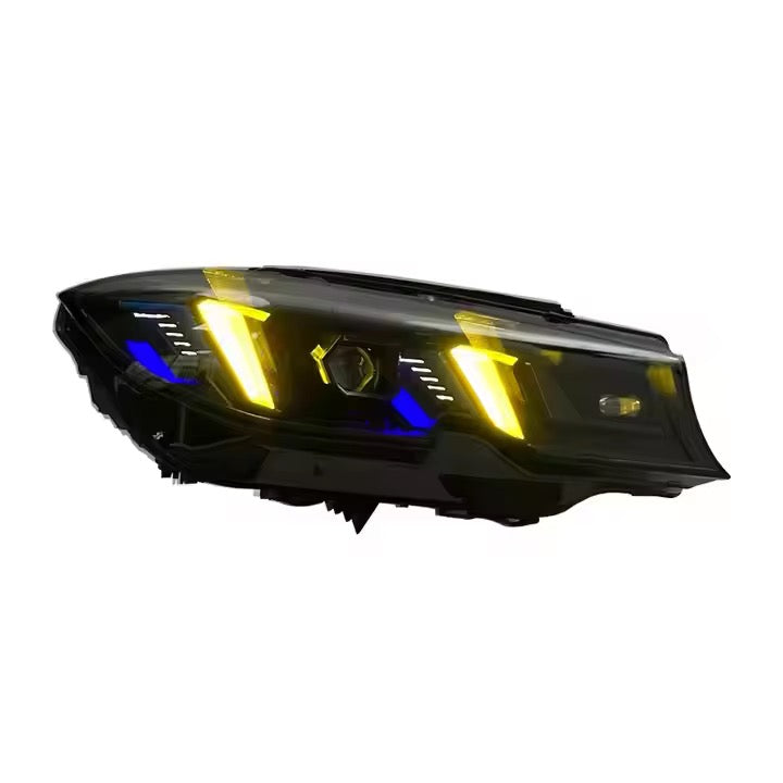 For BMW G20/G28/G80 Dual-Color Snake Eye Style Headlights (2018–2020)