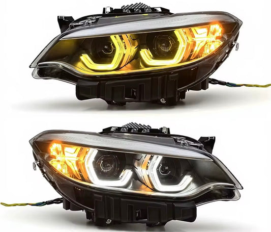 For BMW F22 2 Series Dual-Color DRL Headlights (2014–2021)