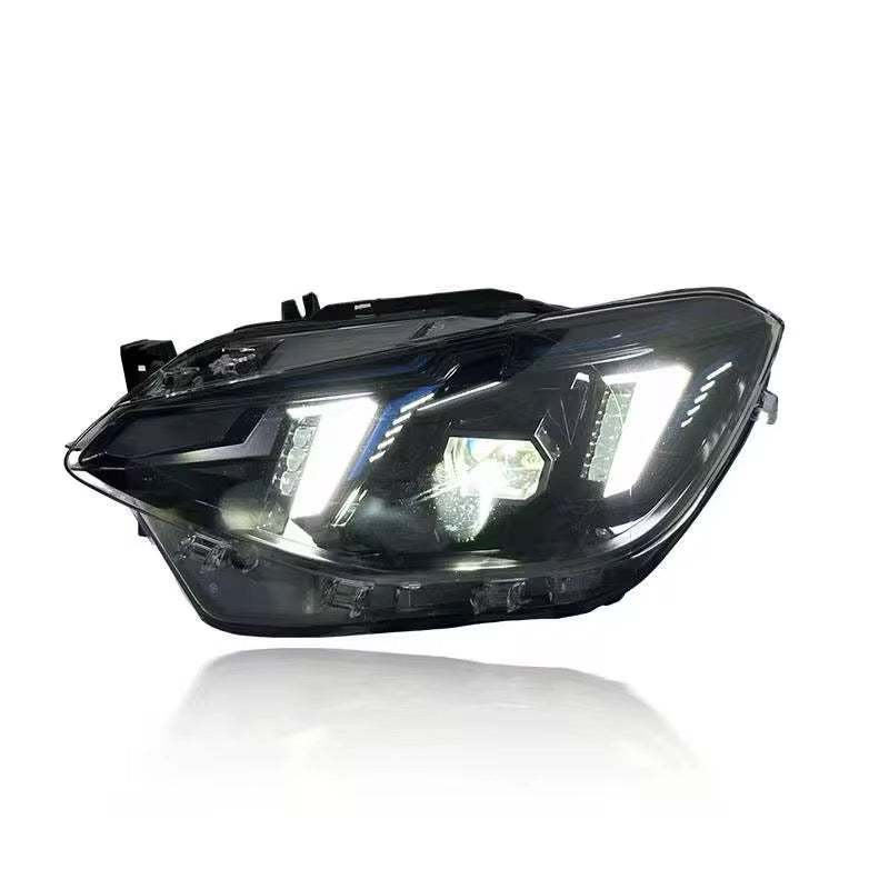 For BMW F20/F21 1 Series Dual-Color Snake Eye Style Headlights (2012–2014)