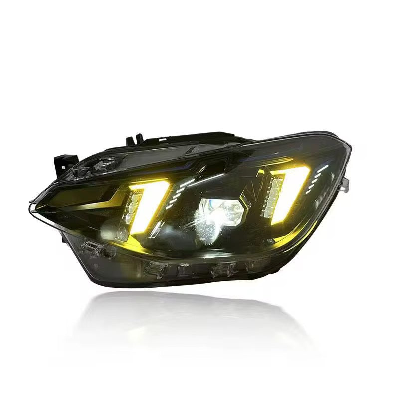 For BMW F20/F21 1 Series Dual-Color Snake Eye Style Headlights (2012–2014)