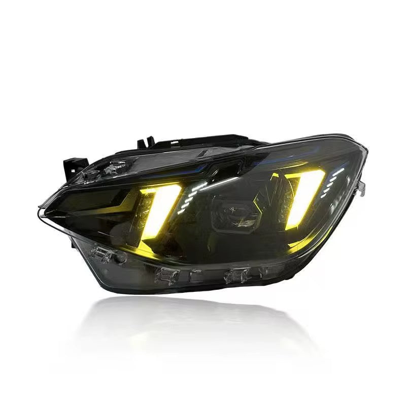 For BMW F20/F21 1 Series Dual-Color Snake Eye Style Headlights (2012–2014)