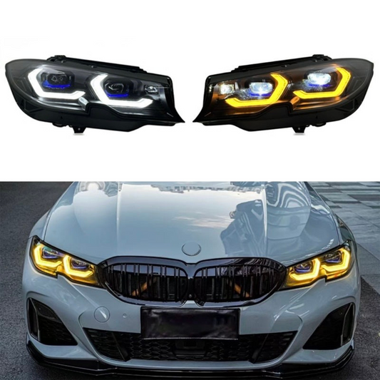 For BMW G20 Dual-Color DRL Headlights (2018–2022)