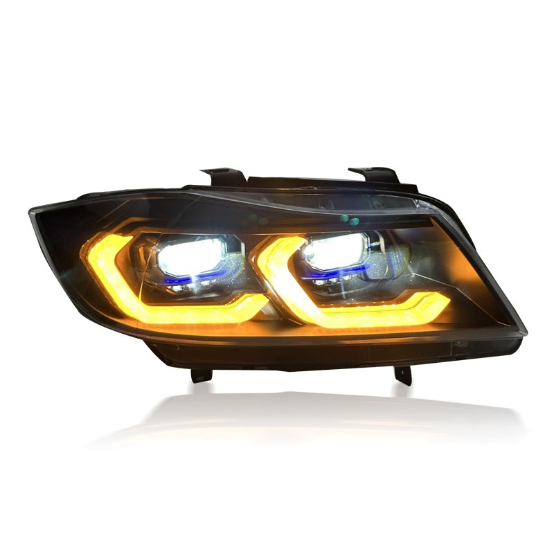 For BMW E90 Dual-Color DRL Headlights (2005–2012)